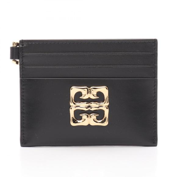 Givenchy Liquid Card Holder Case Leather Black - Picture 1 of 4
